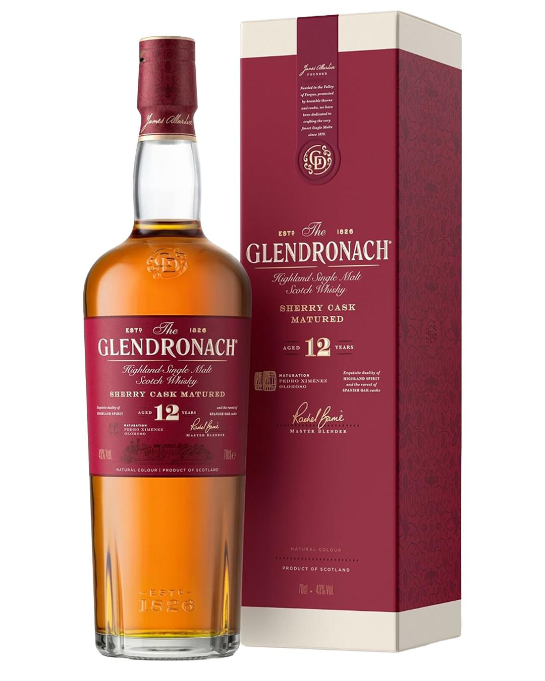 The GlenDronach 12 Year Old Original Single Malt Whisky, 70 cl