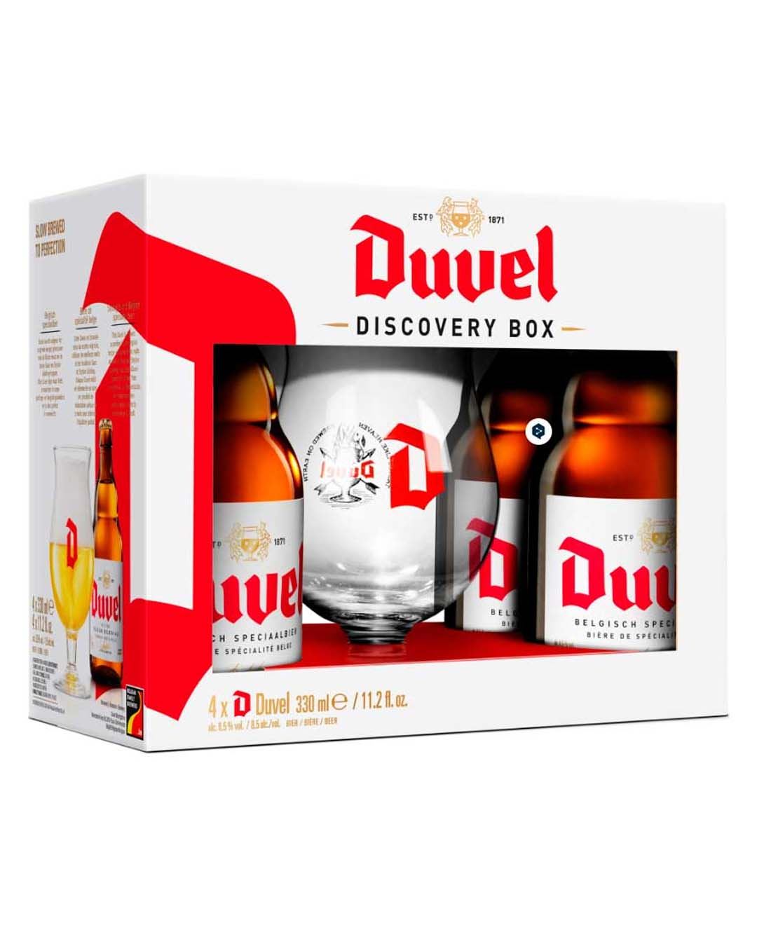Duvel Beer Glass Gift Pack, 4 x 330 ml