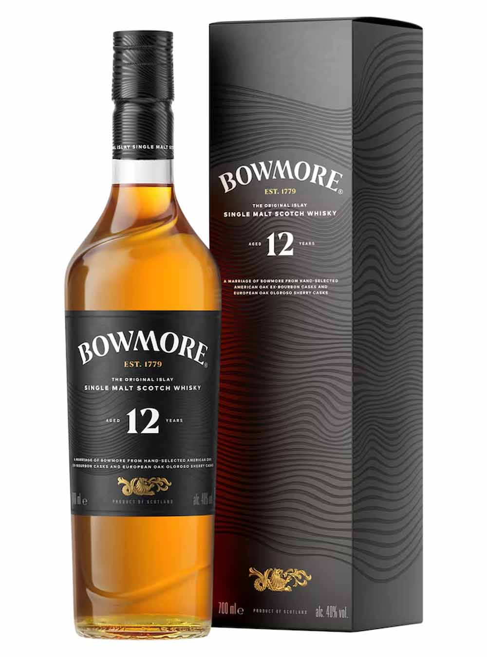 Bowmore 12 Year Old Whisky, 70 cl