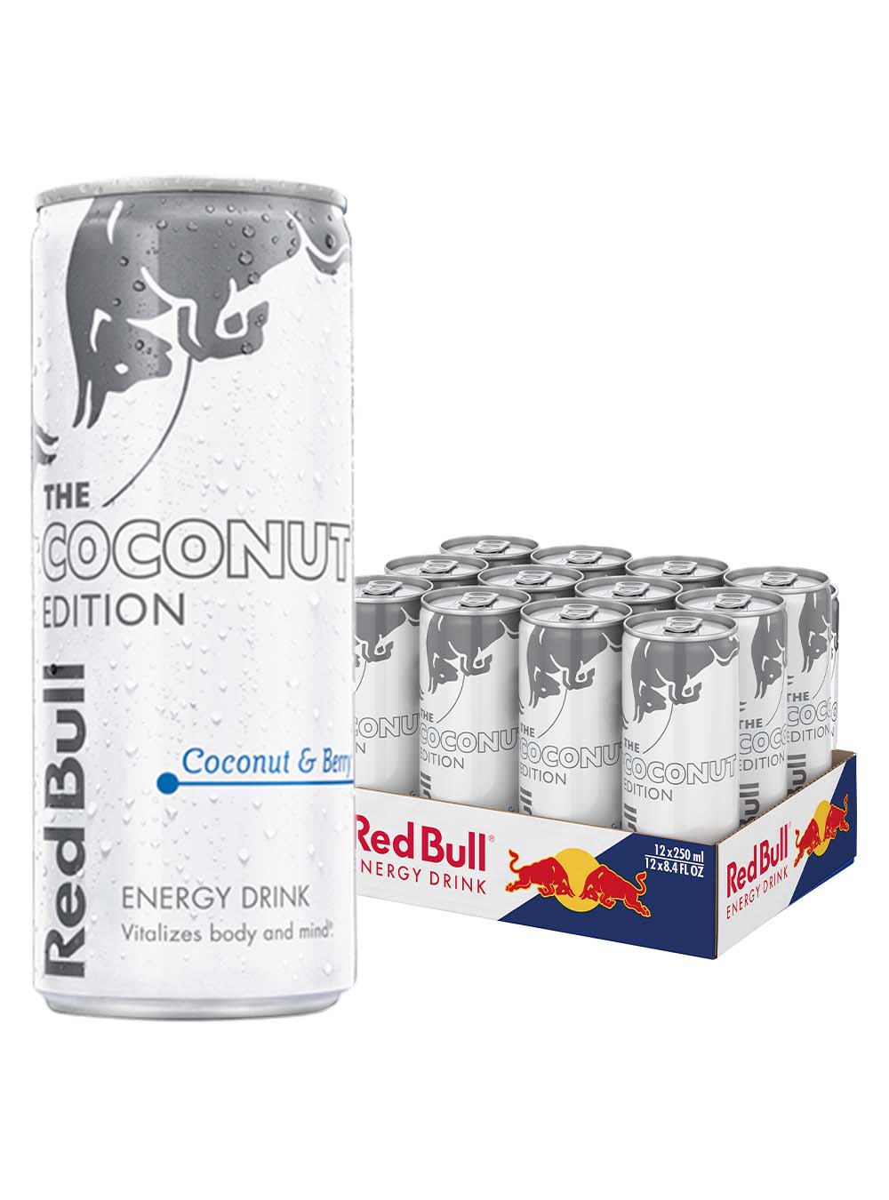 Red Bull The Coconut Edition - Coconut and Berry Energy Drink Multipack, 12 x 250 ml