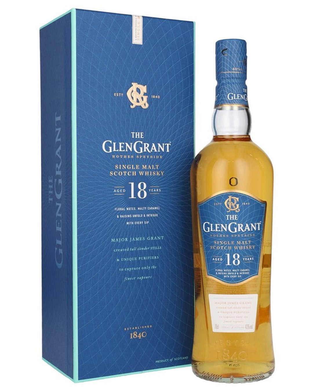 Glen Grant 18 Year Old Whisky, 70 cl