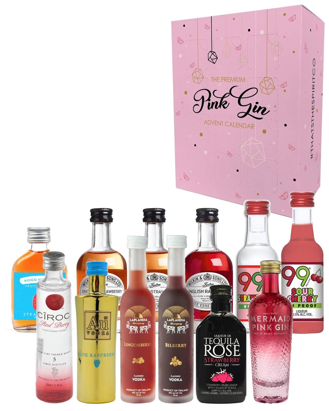 That's the Spirit Berry Christmas Advent Calendar, 12 x 5 cl