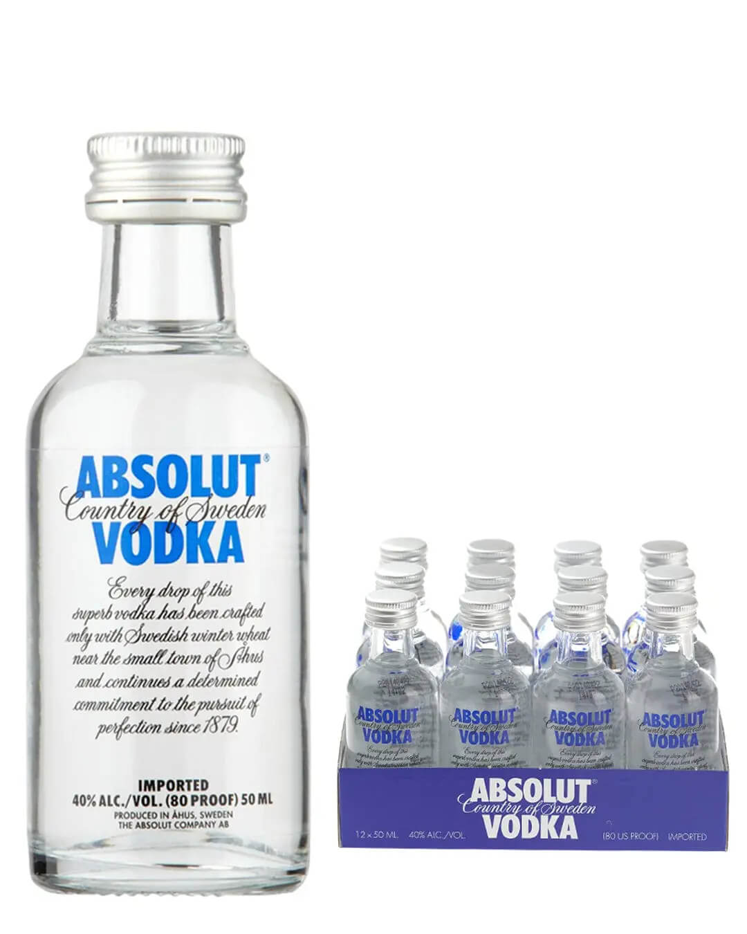 Absolut Vodka Miniature, 5 cl Spirit Miniatures 7312040017508