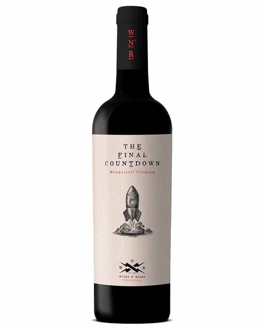 Wine N' Roses The Final Countdown Monastrell Premium Red Wine, 75 cl