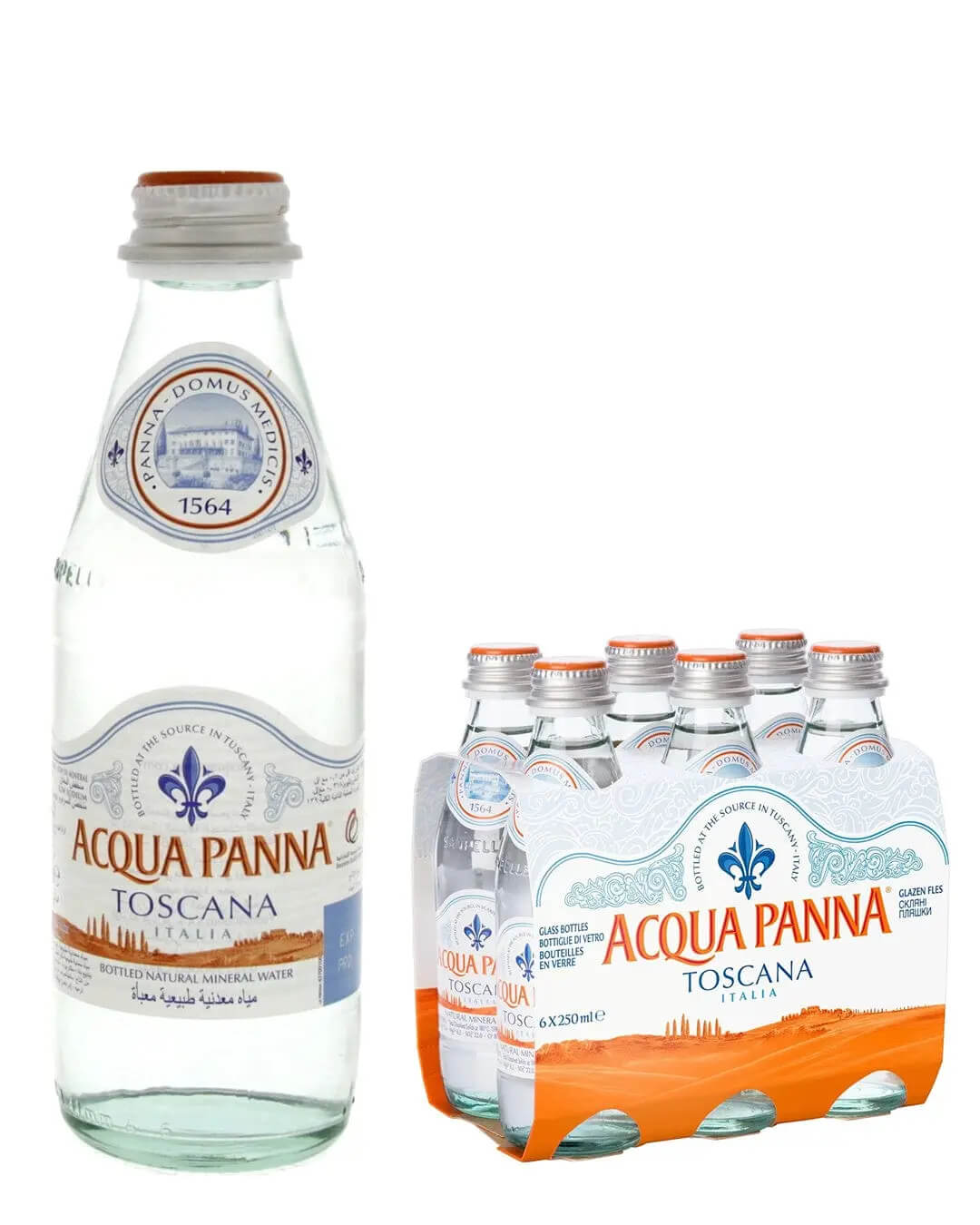 Acqua Panna Mineral Water Multipack, 6 x 250 ml Water 8002270018220