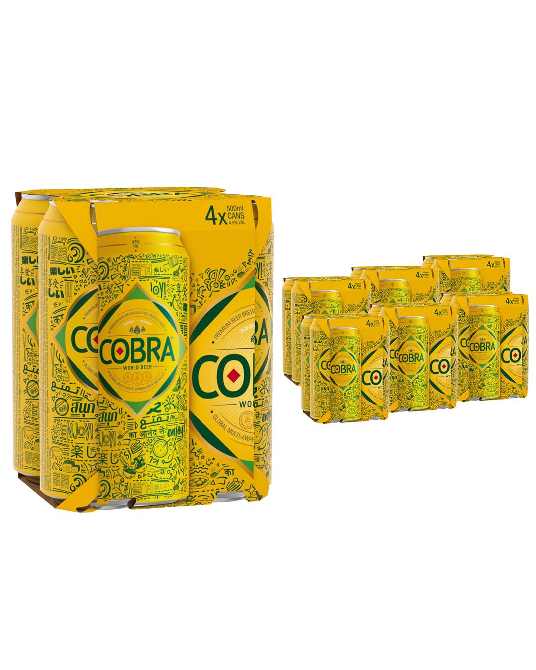 Cobra Extra Smooth Premium Lager Can Multipack, 24 x 500 ml