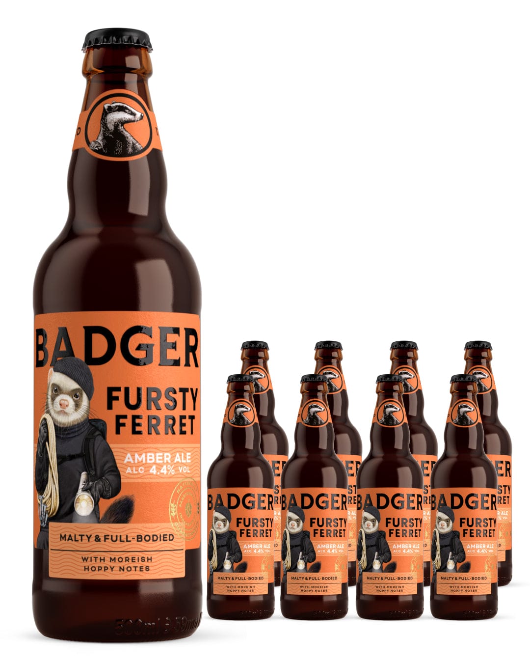 Badger Fursty Ferret Amber Ale Multipack, 8 x 500 ml Beer