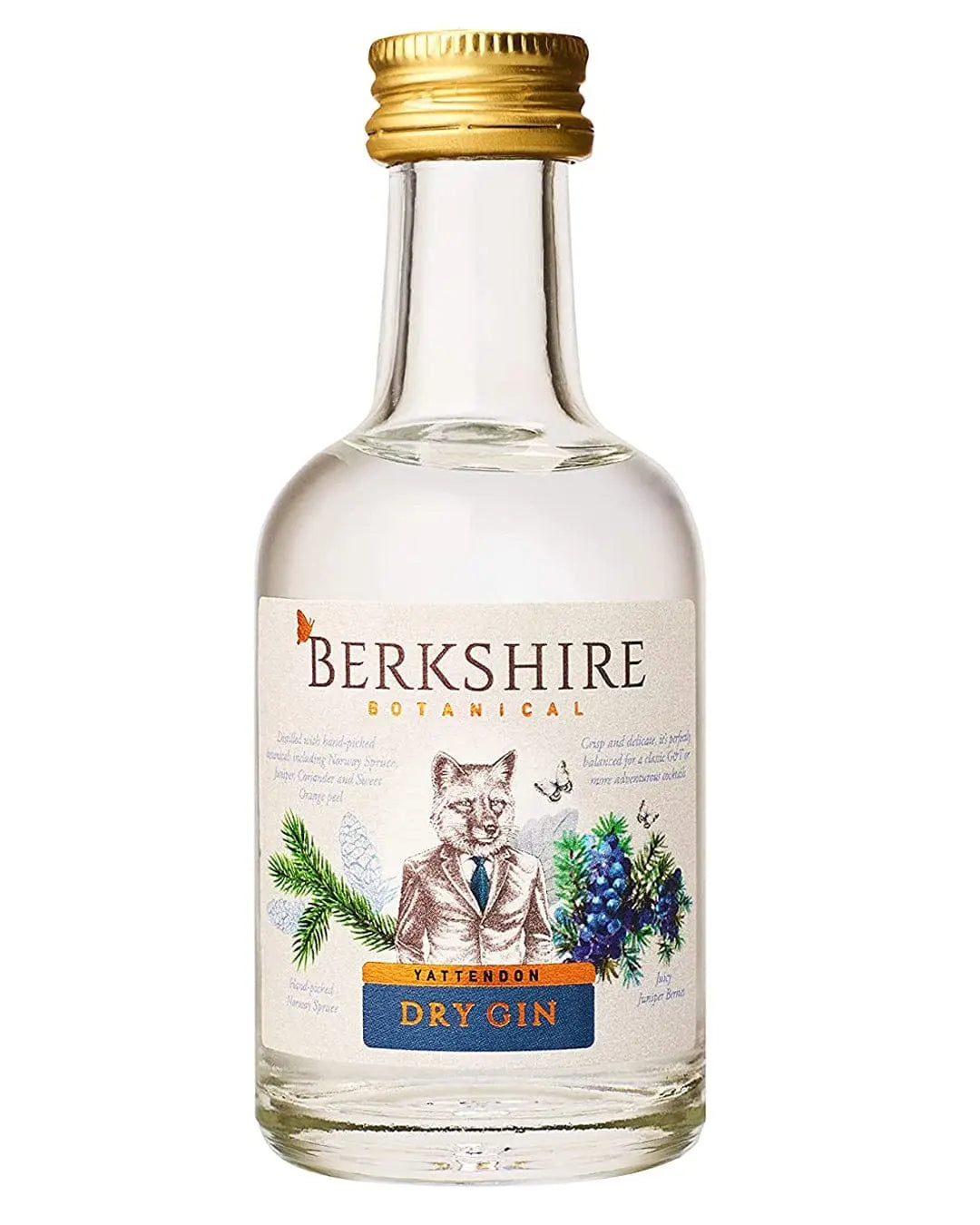 Berkshire Botanical Dry Gin Miniature, 5 cl Spirit Miniatures