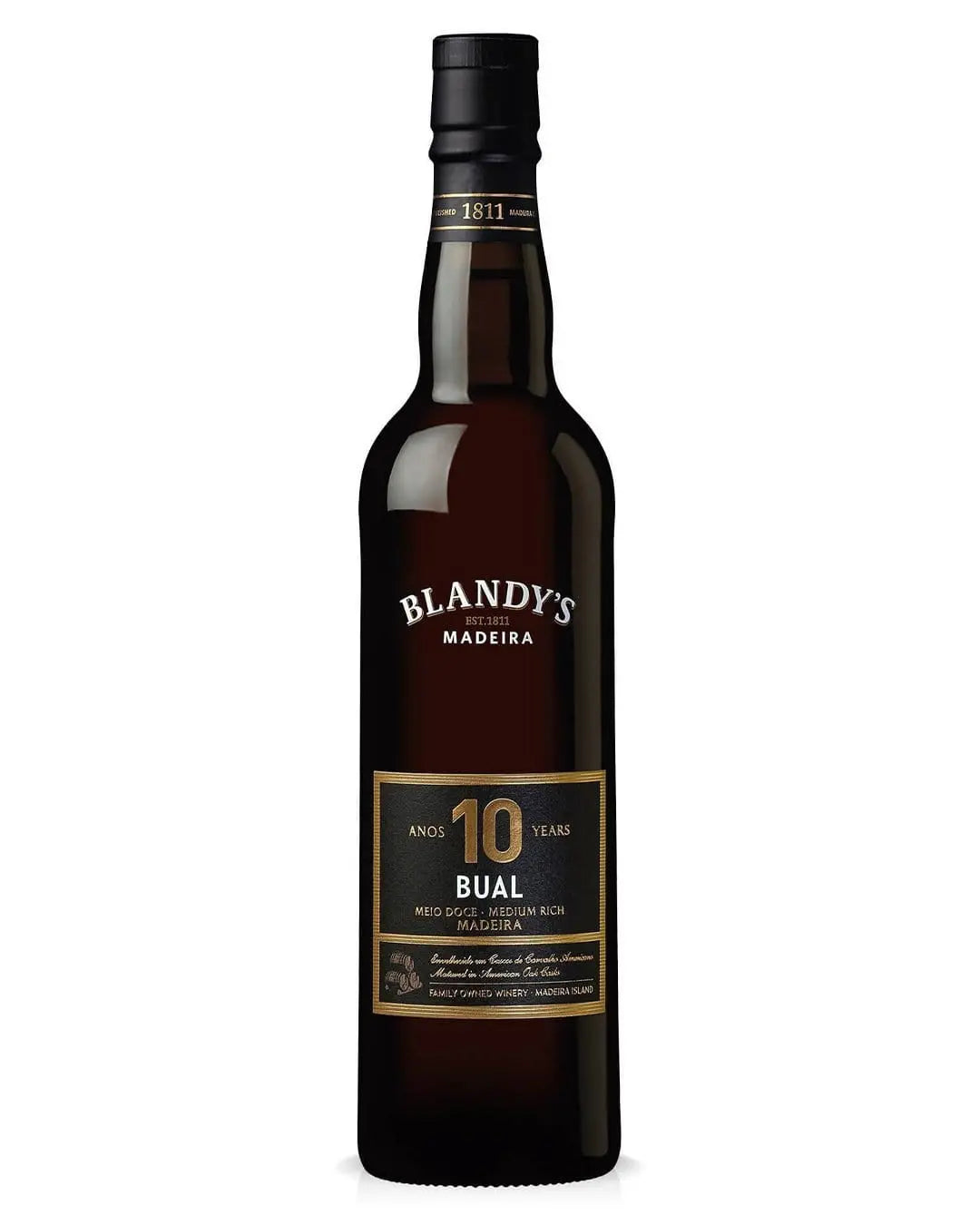 Blandy’s Madeira 10 year old Bual, 50 cl Fortified & Other Wines 5010867600690