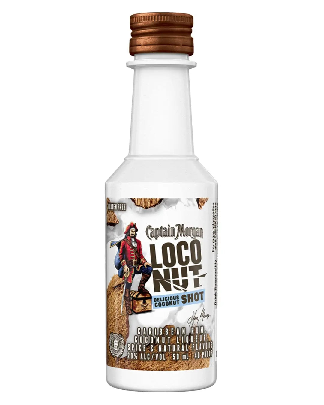 Captain Morgan Loconut Rum Mini, 5 cl Spirit Miniatures 0082000005438