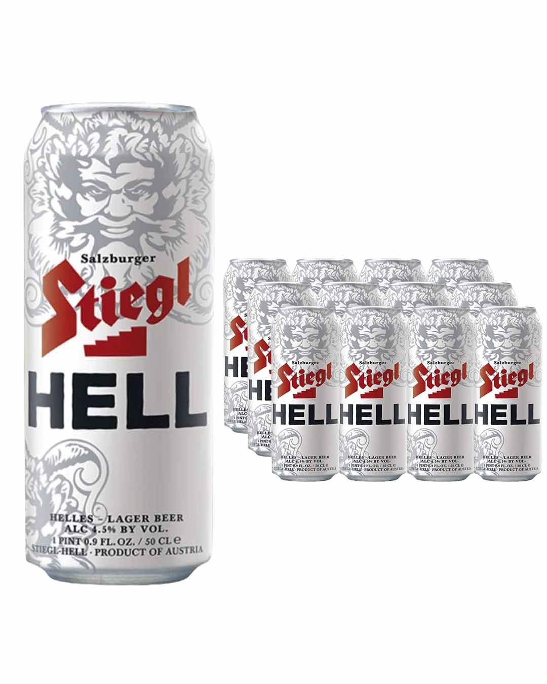 Stiegl Hell Lager Pils Can Multipack, 12 x 500ml