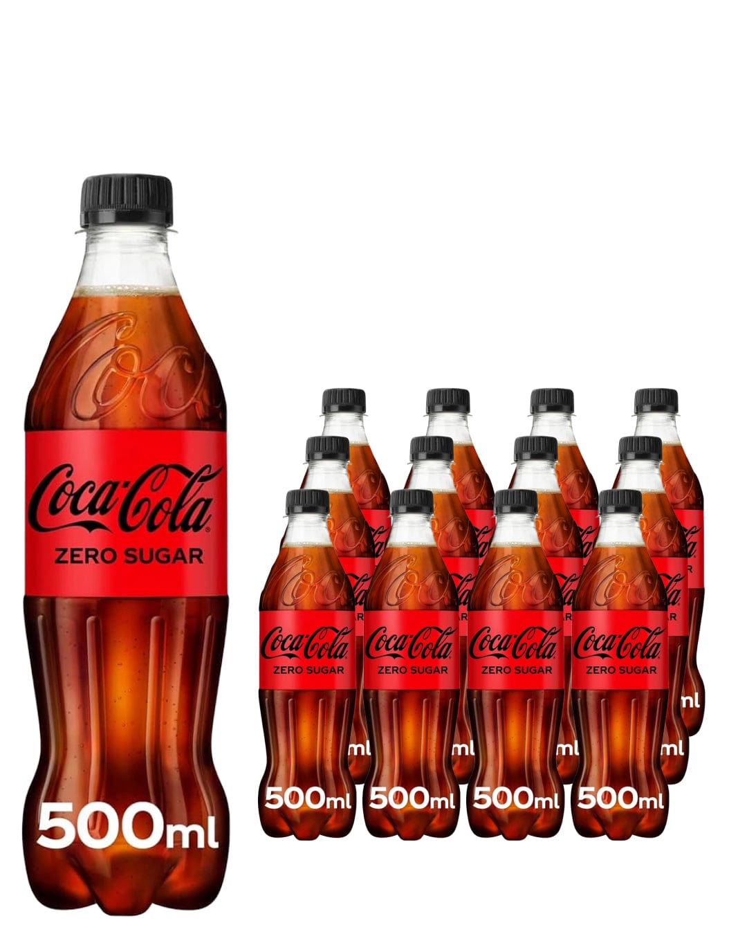 Coca Cola Zero Multipack, 12 x 500 ml Soft Drinks & Mixers