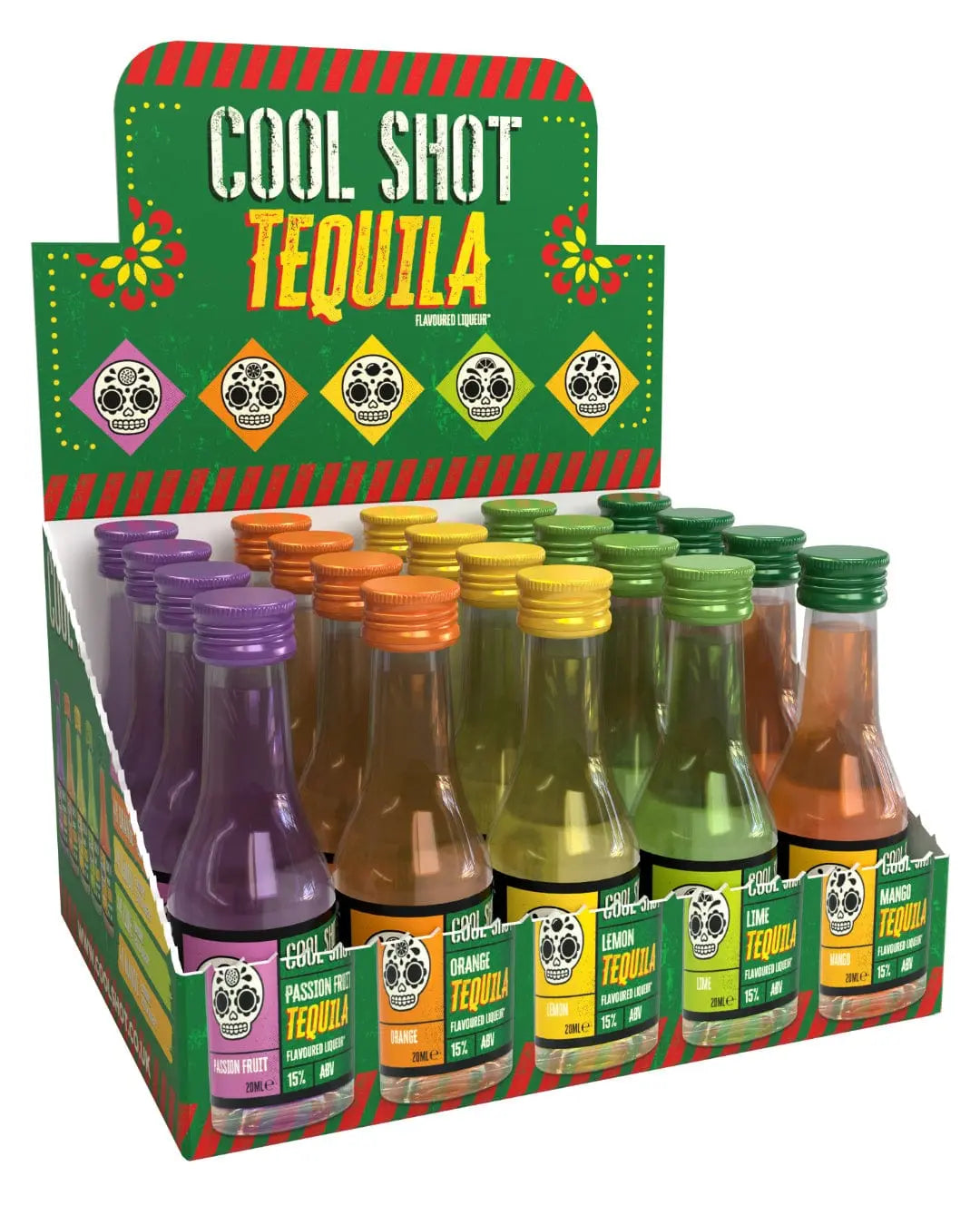 Cool Shot Tequila Pack, 20 x 20 ml Tequila & Mezcal