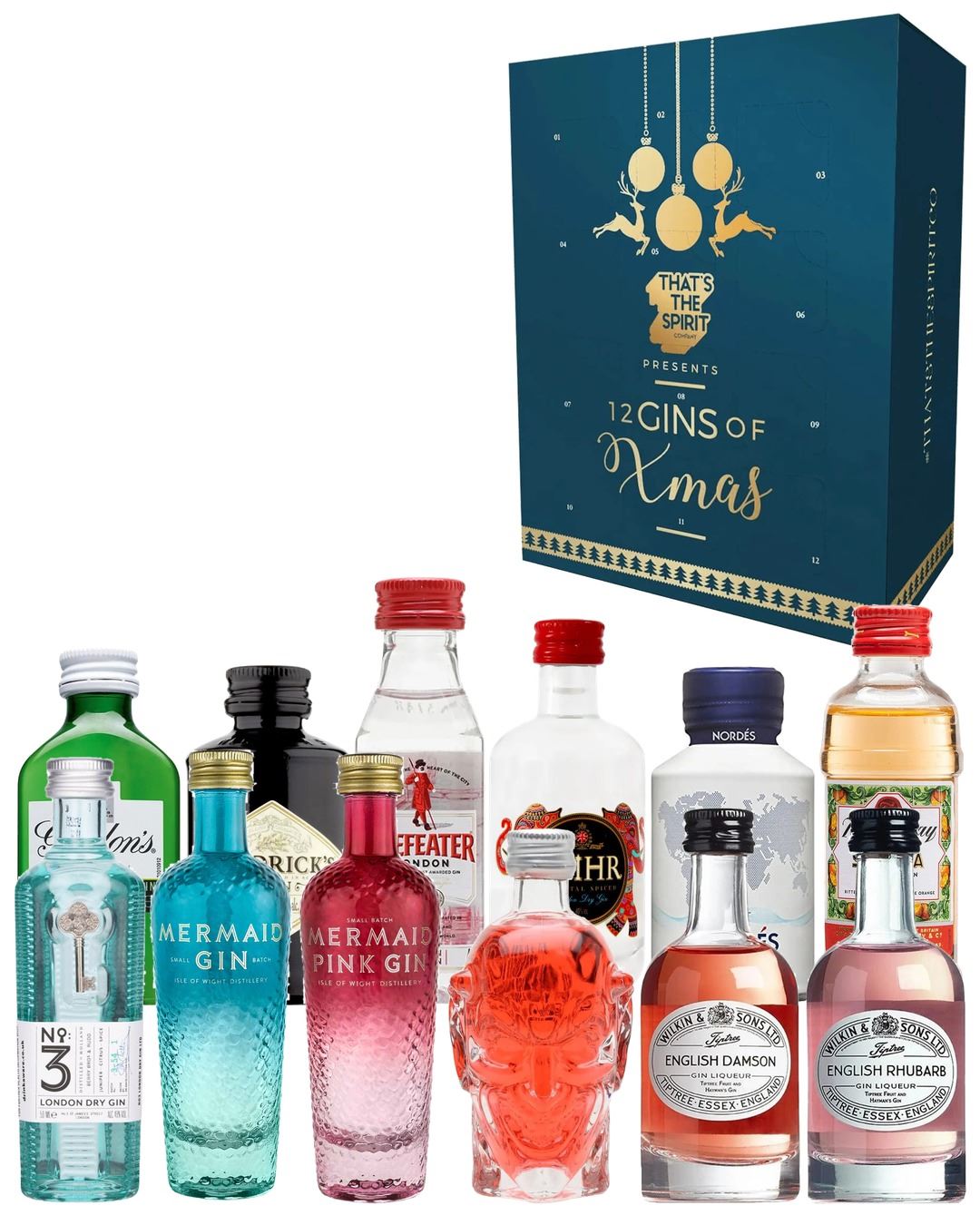 That's the Spirit 12 Gins of Christmas Advent Calendar, 12 x 5 cl