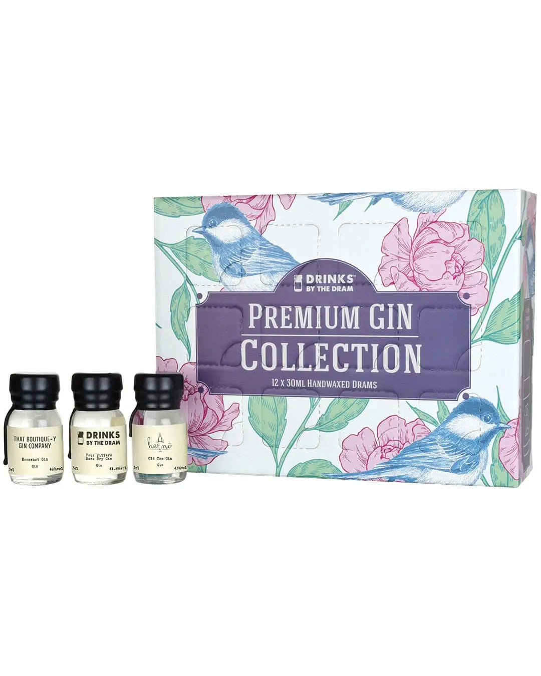 Drinks By The Dram 12 Dram Premium Gin Collection, 12 x 3 cl Spirit Miniatures