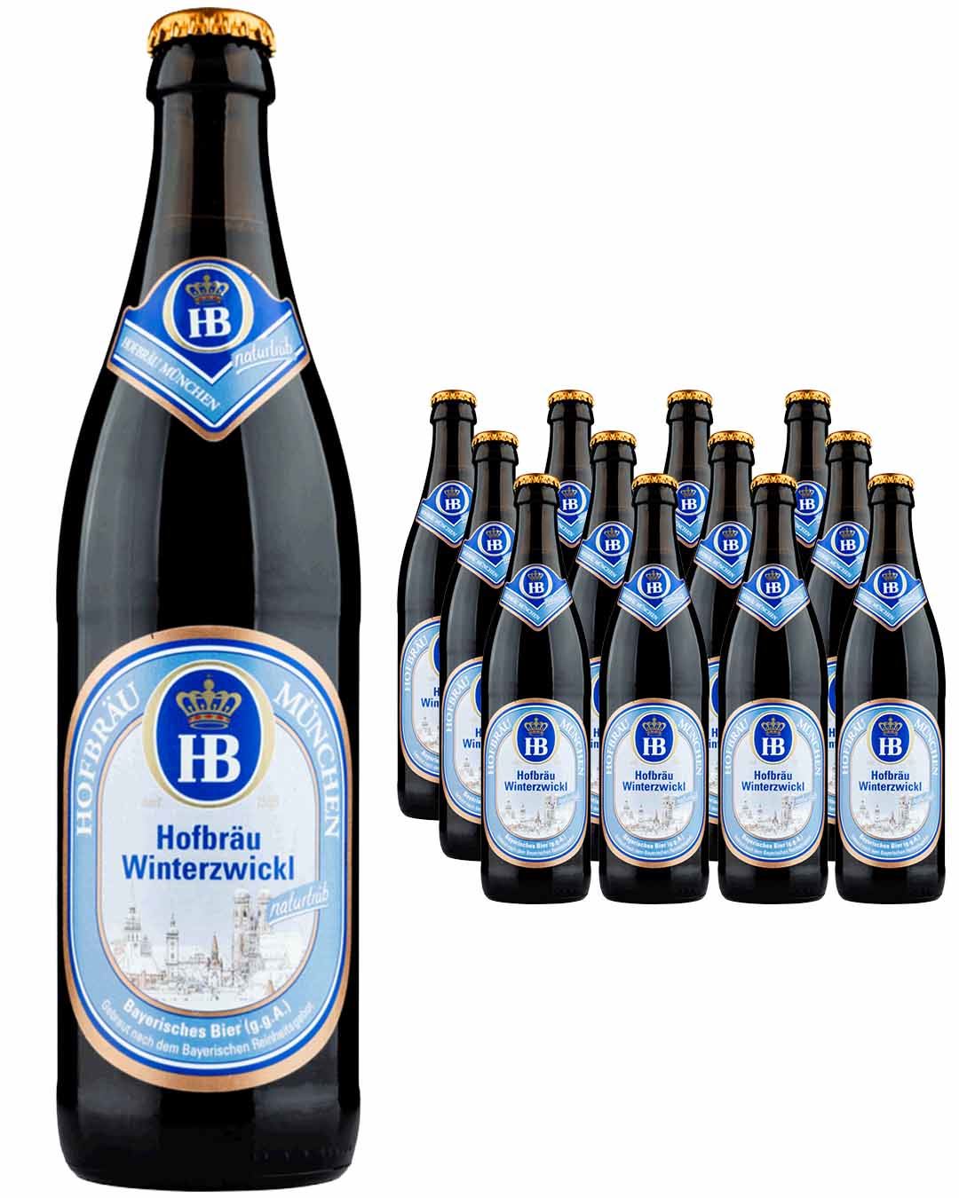 Hofbrau Winterzwickl Beer Multipack, 12 x 500 ml