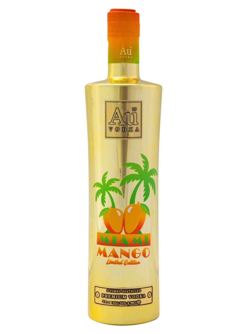 Au Vodka Miami Mango Vodka, 70 cl