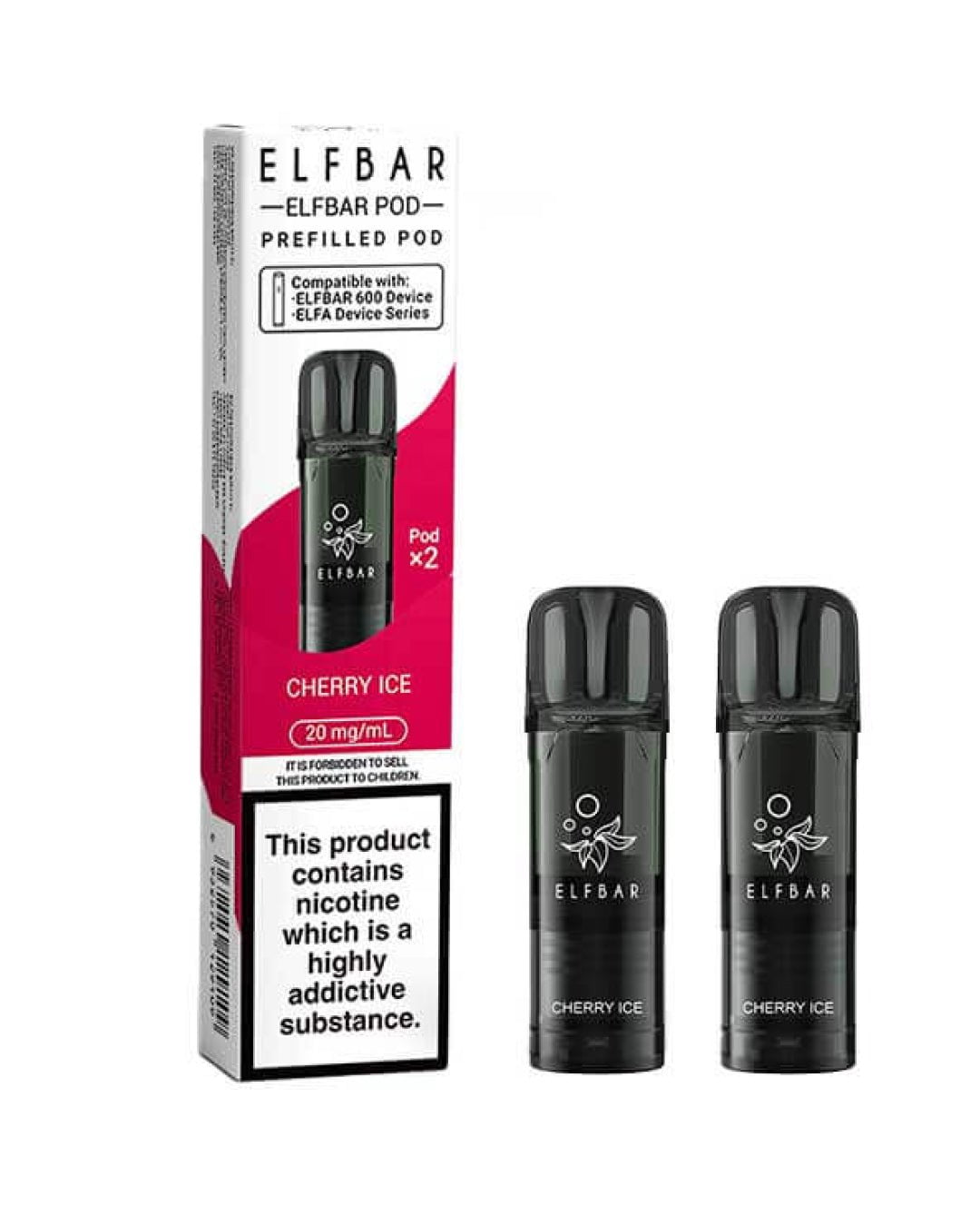 EB 600 Cherry Ice 2 Pack Prefilled Pods spirits