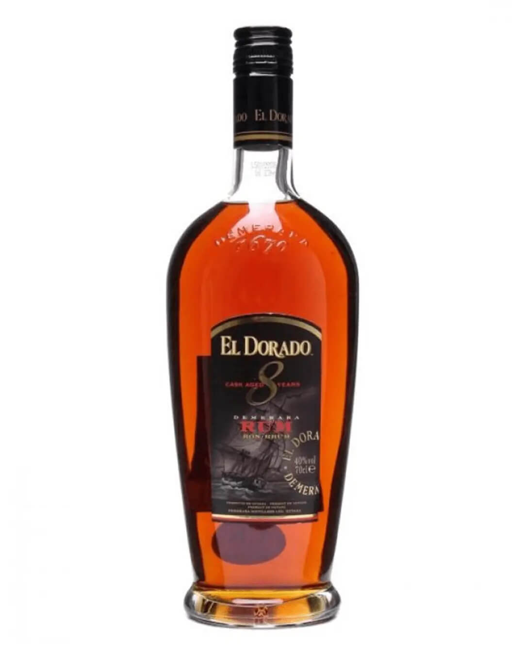 El Dorado 8 Year Old Rum, 70 cl Rum 8715151089799