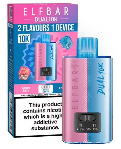 Elf Bar Dual 10K Refillable Shisha Edition Pod Kit spirits