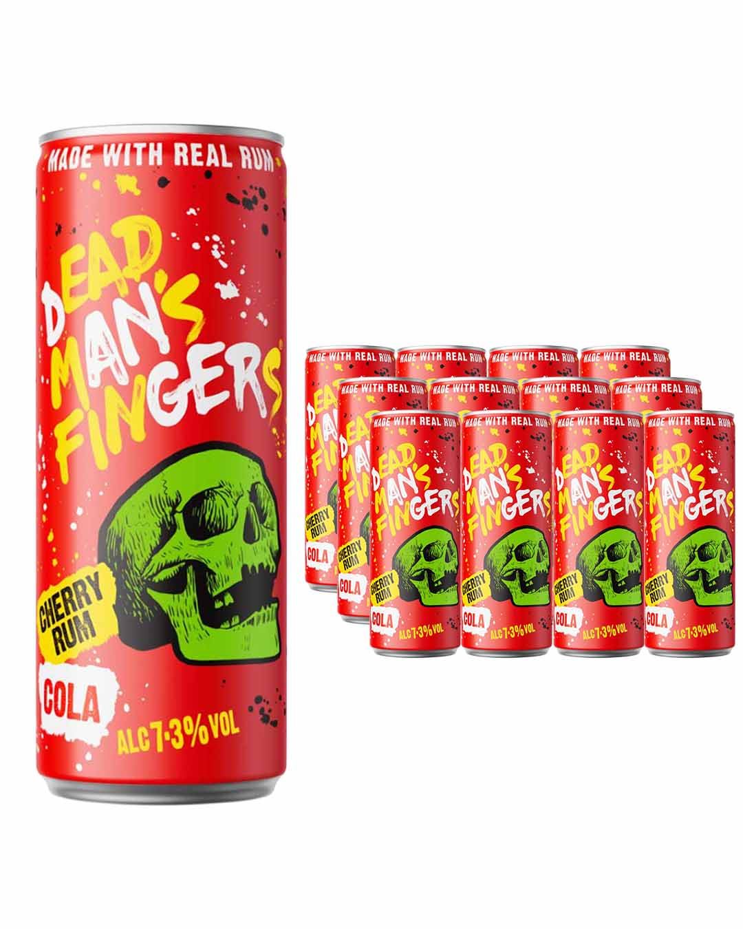 Dead Man’s Fingers Cherry Rum with Cola Multipack, 12 x 250 ml