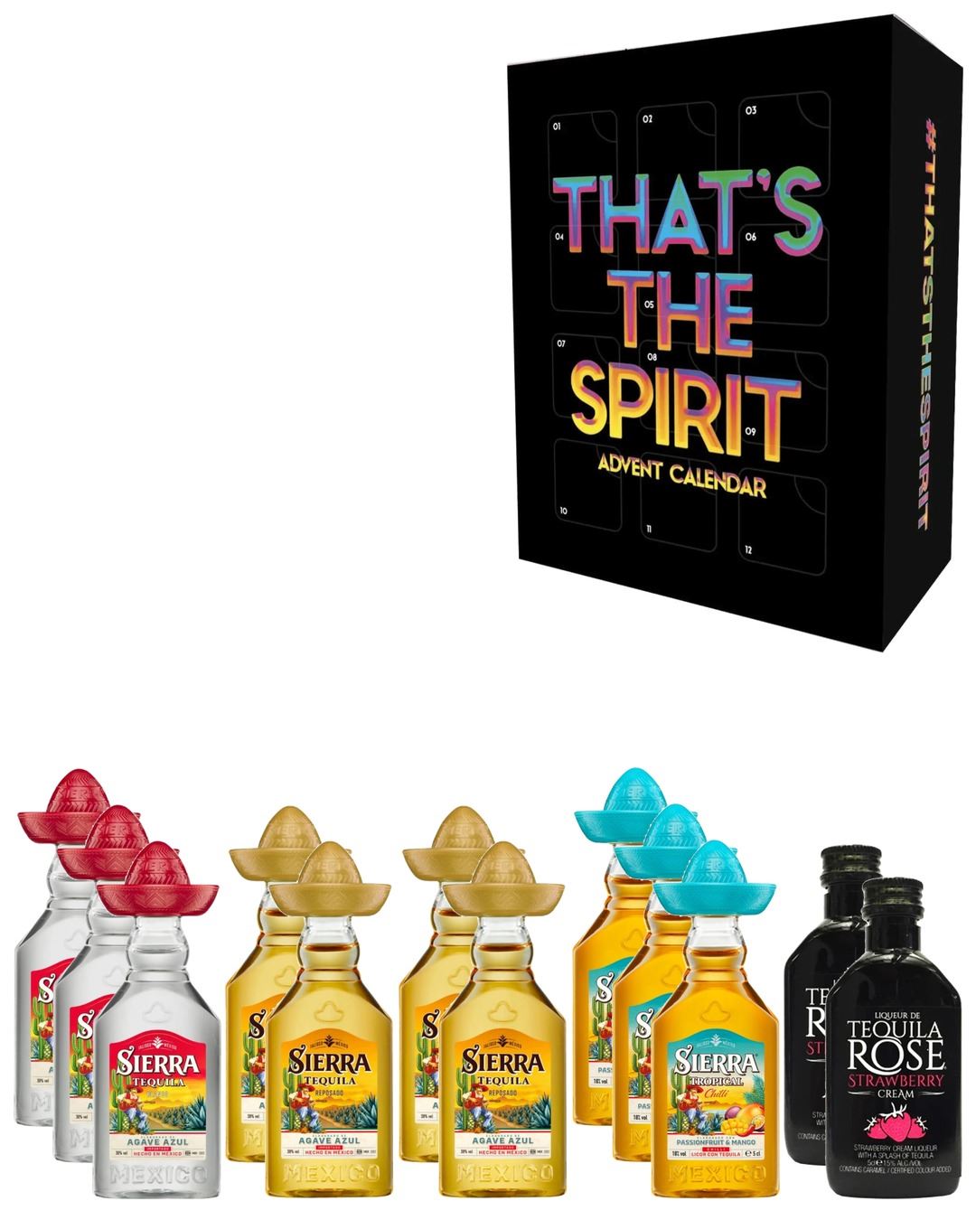 That's the Spirit Tequila Fiesta Advent Calendar, 12 x 5 cl