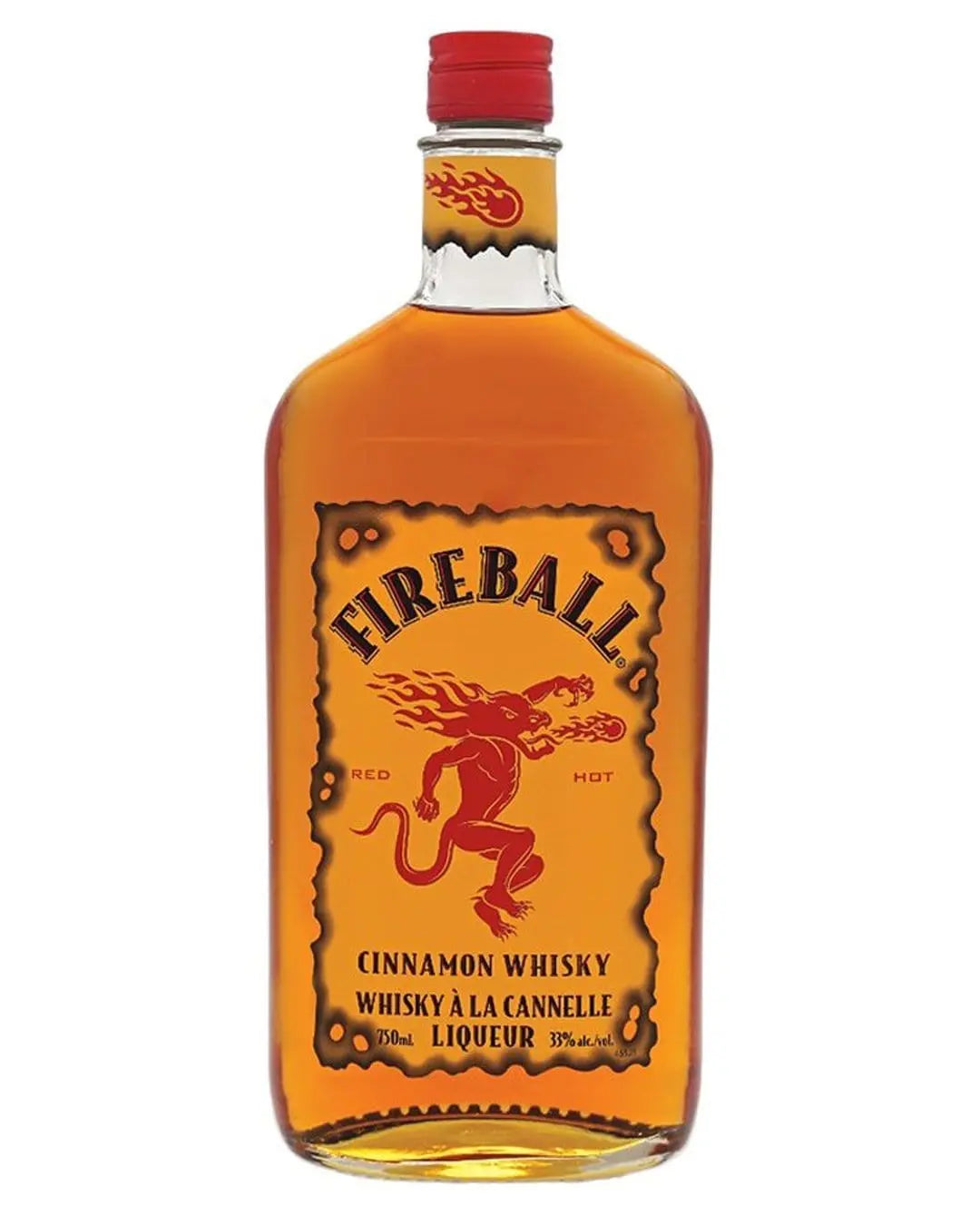 Fireball Cinnamon Whisky Liqueur, 70 cl Whisky 00088004023492