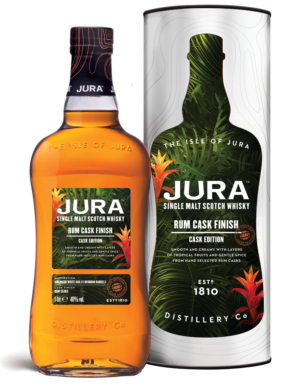 Jura Rum Cask Finish Single Malt Scotch Whisky, 1 L Whisky