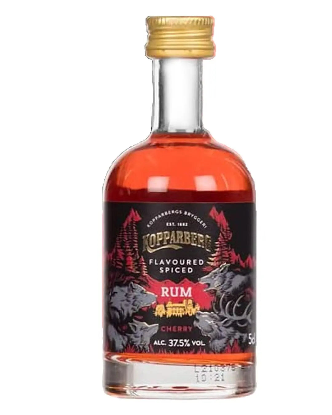 Kopparberg Cherry Spiced Rum Miniature, 5 cl Spirit Miniatures 7393714660275
