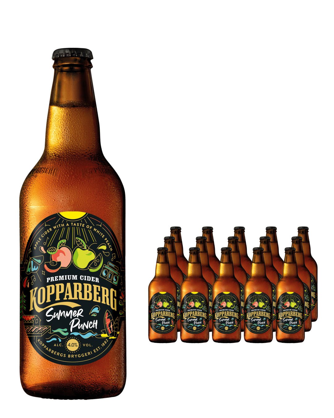 Kopparberg Summer Punch Cider Multipack, 15 x 500 ml spirits