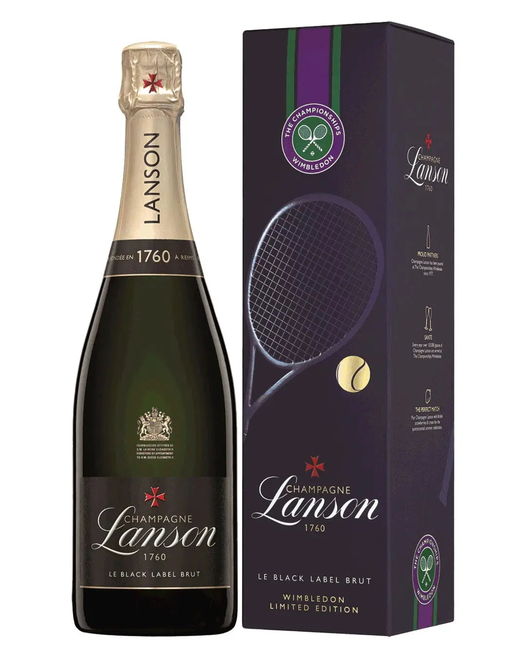 Lanson Black Label Wimbledon Pack 2022 , 75 cl Champagne & Sparkling
