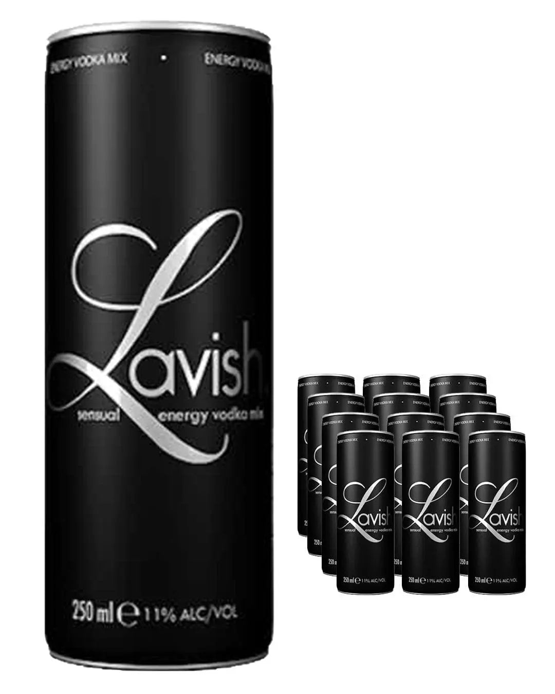Lavish Sensual Original Vodka Mix Can Multipack, 12 x 250 ml Ready Made Cocktails