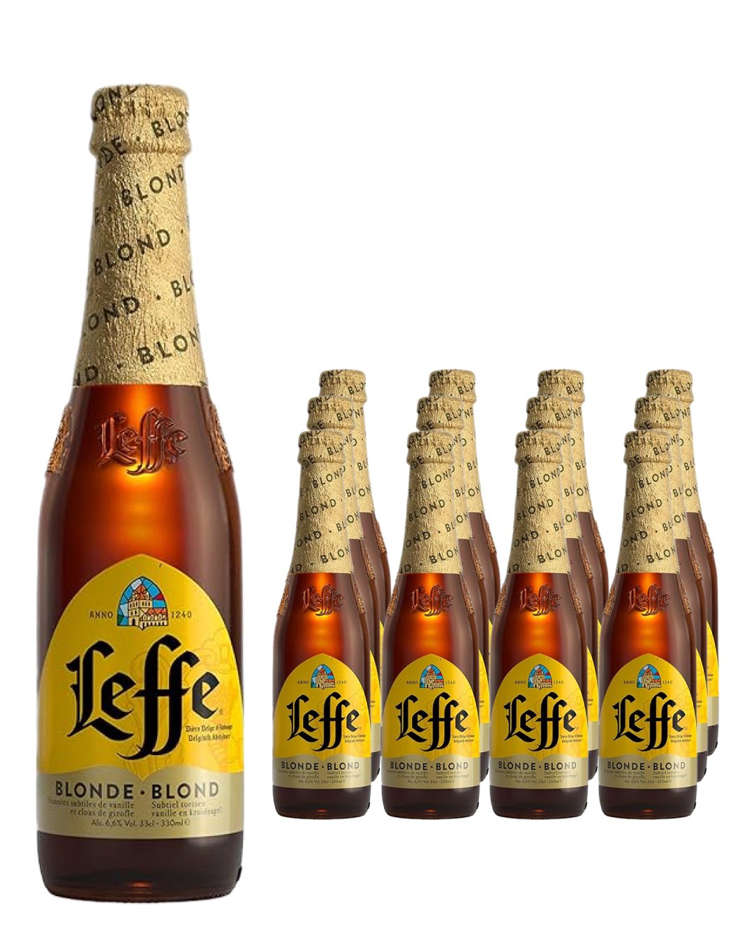 Leffe Blonde Beer Multipack, 12 x 330 ml Beer 5014379023107