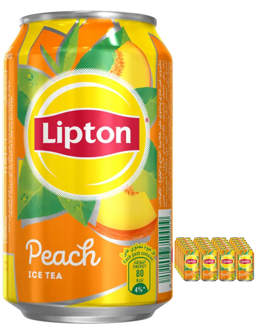 Lipton peach ice tea Can Multipack, 24 x 330 ml Soft Drinks & Mixers