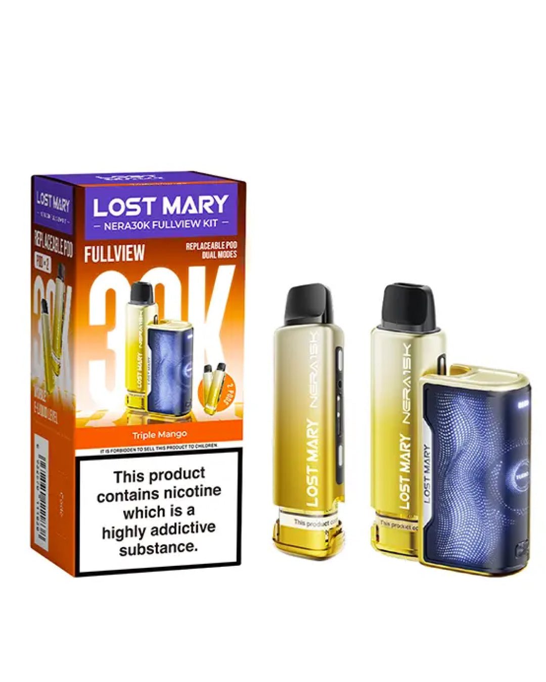 Lost Mary Nera 30000 Refillable Triple Mango Prefilled Pod Kit spirits
