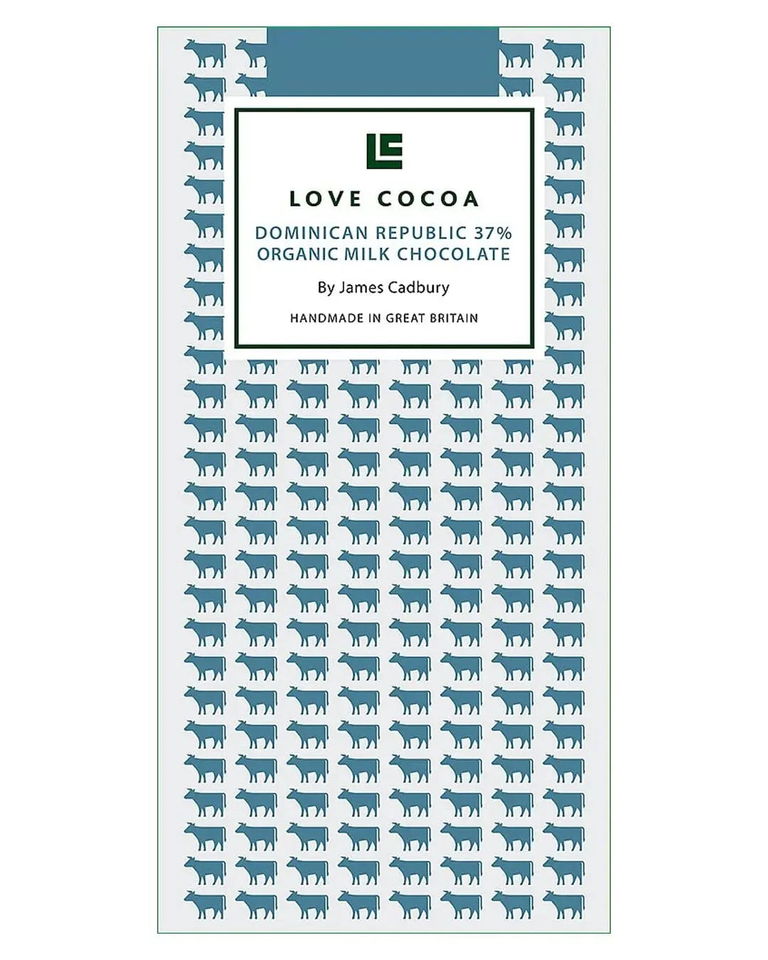 Love Cocoa Dominican Republique 37% Organic Milk Chocolate Bar, 80 g Chocolate