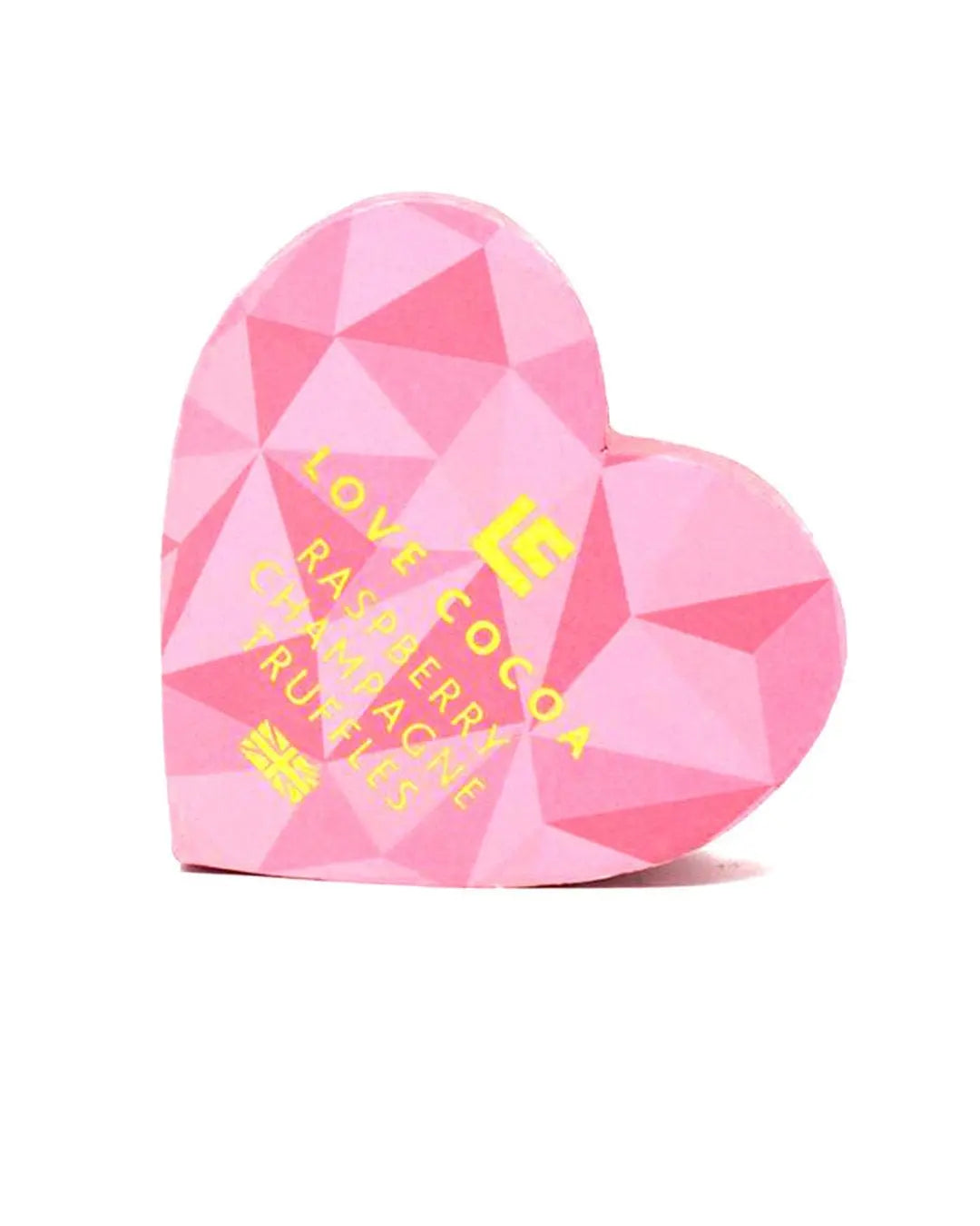 Love Cocoa Pink Heart Raspberry Champagne Truffle Box, 70 g Chocolate