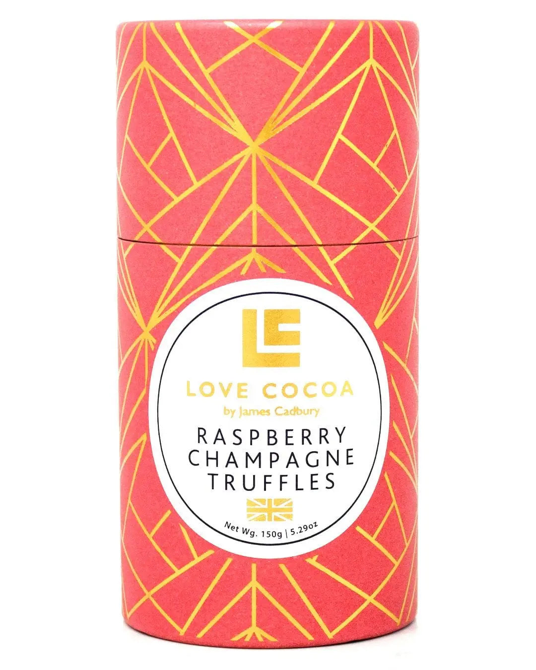 Love Cocoa Raspberry Champagne Boozy Chocolate Truffles, 150 g Chocolate