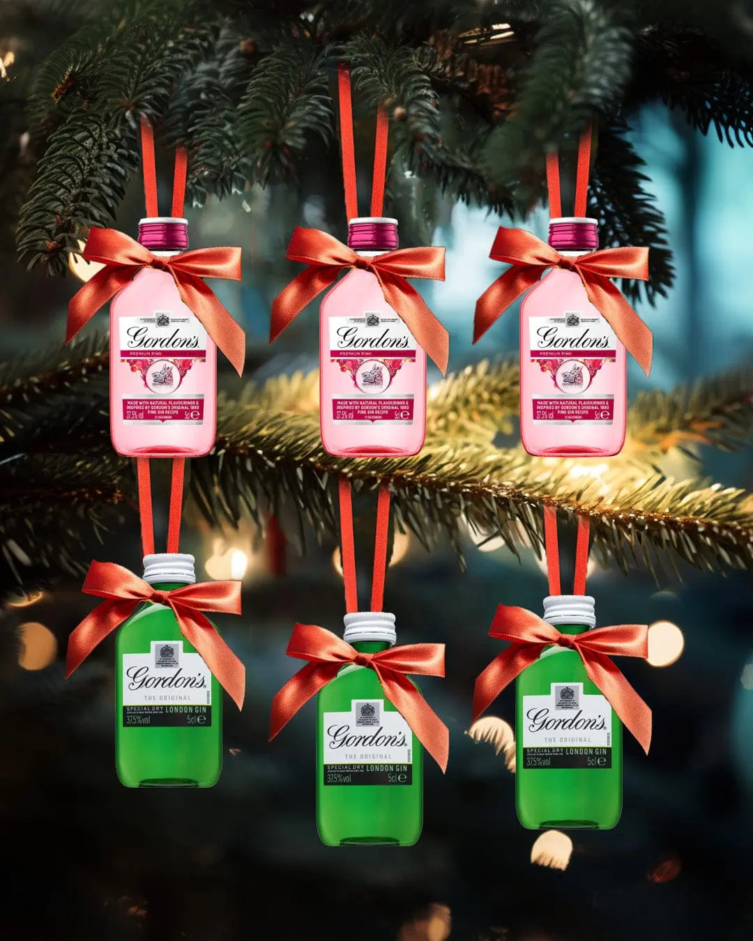 Merry Baubles - Mixed Gordon's Gin Miniature Set Spirit Miniatures