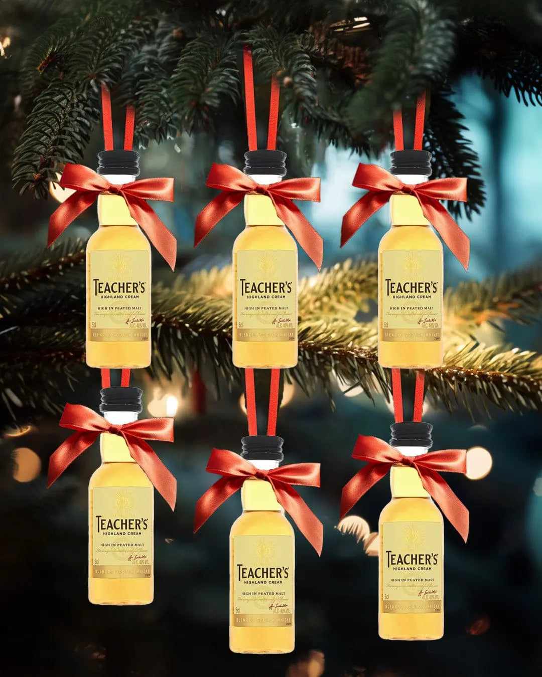 Merry Baubles - Teacher's Whisky Miniature Set Spirit Miniatures 05010093281045