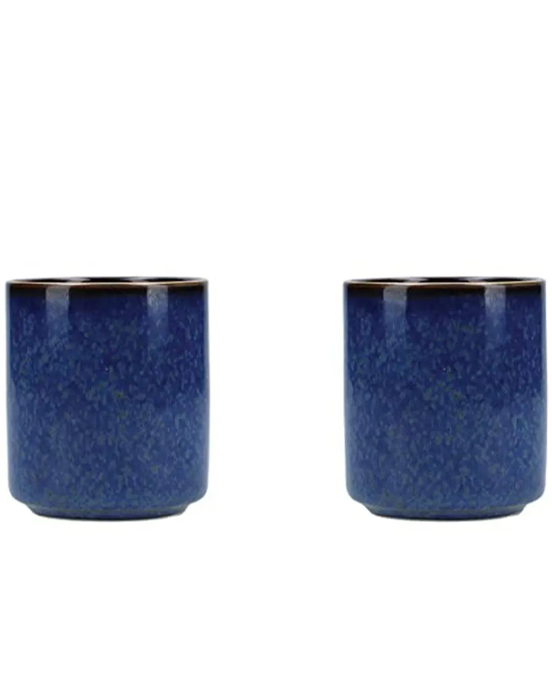 Mikasa Satori Indigo Blue Sake Cups Set of 2 Tableware