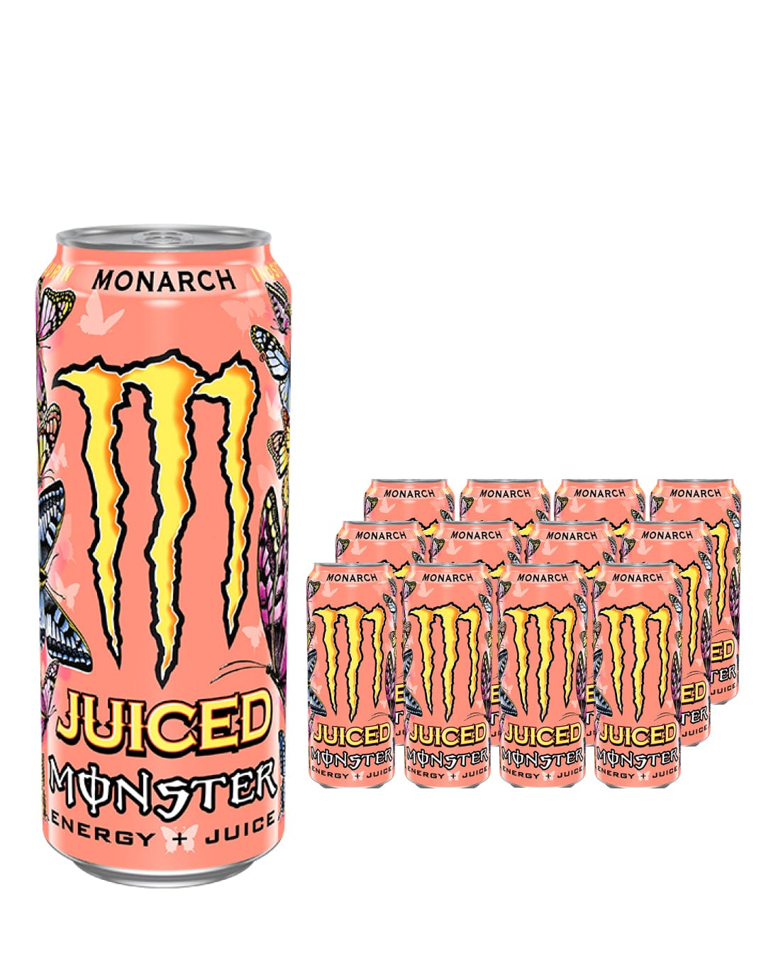 Monster Juiced Monarch Energy Drink Can Multipack, 12 x 500 ml Soft Drinks & Mixers