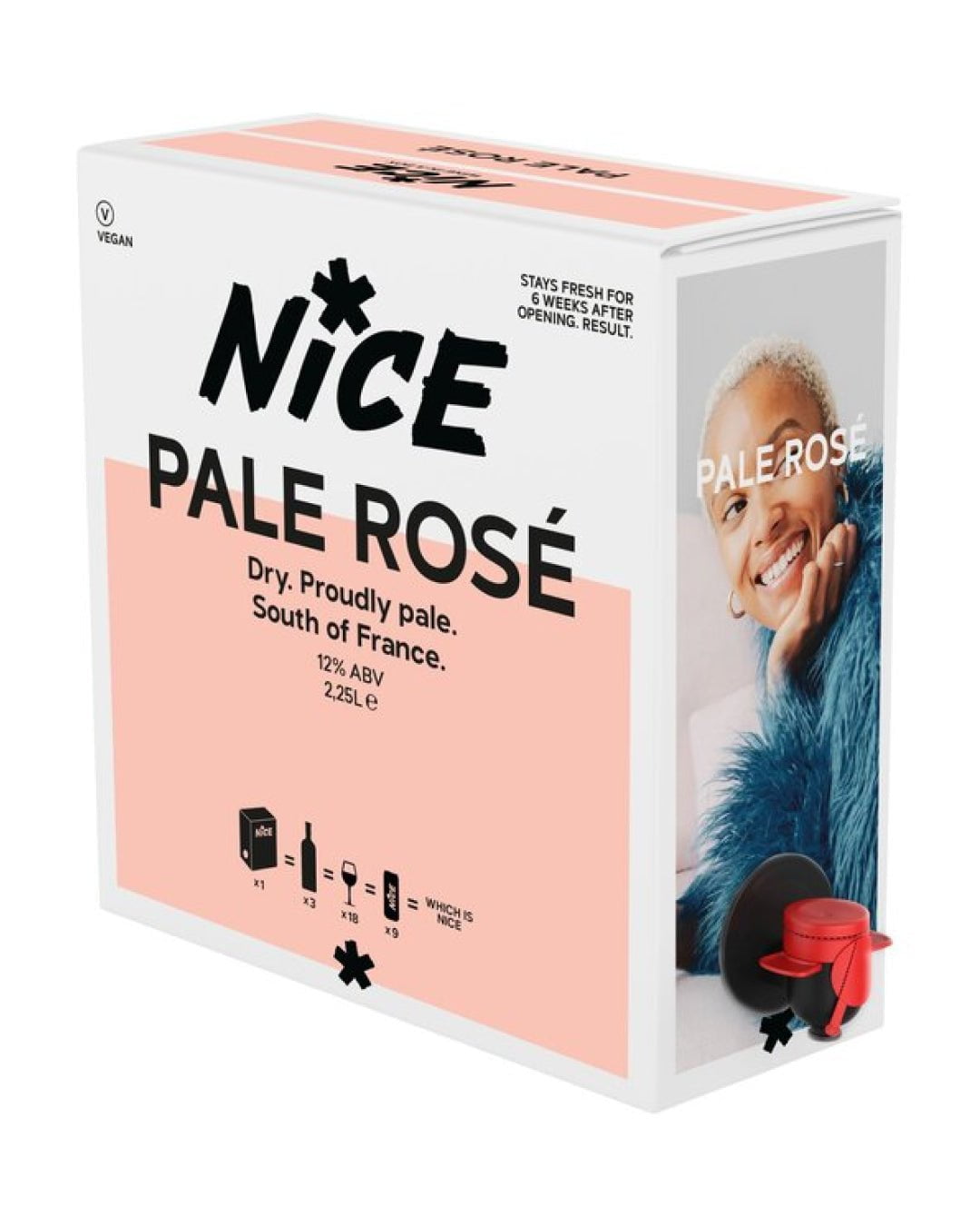 Nice Pale Rosé Bag in Box, 2.25 L Rose Wine