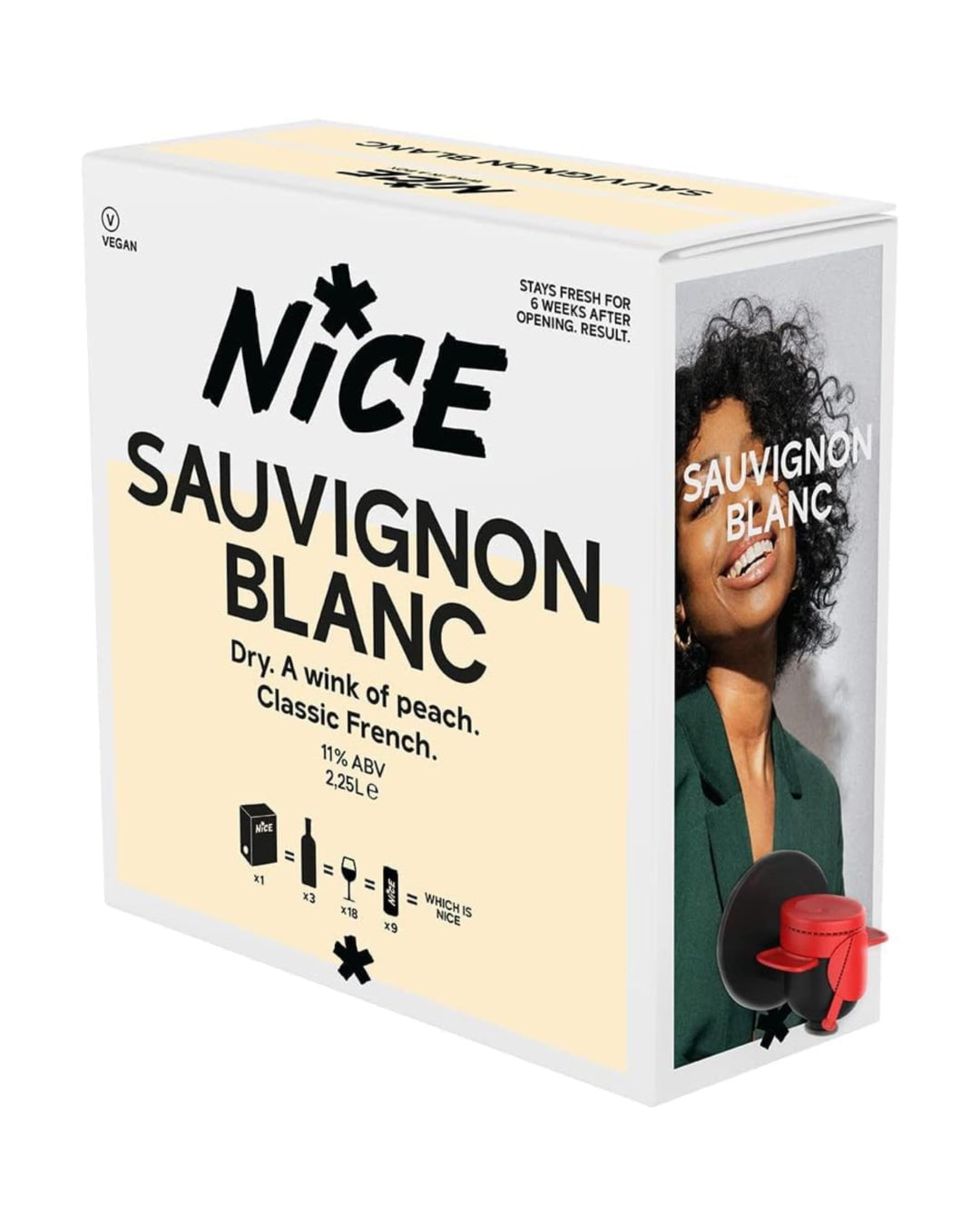 Nice Sauvignon Blanc Bag in Box, 2.25 L White Wine