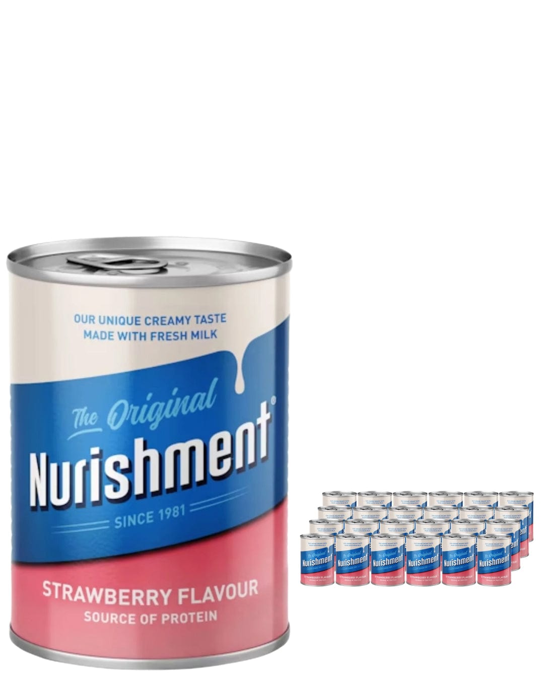 Nurishment The Original Strawberry Flavour Multipack, 12 x 400 g Soft Drinks & Mixers