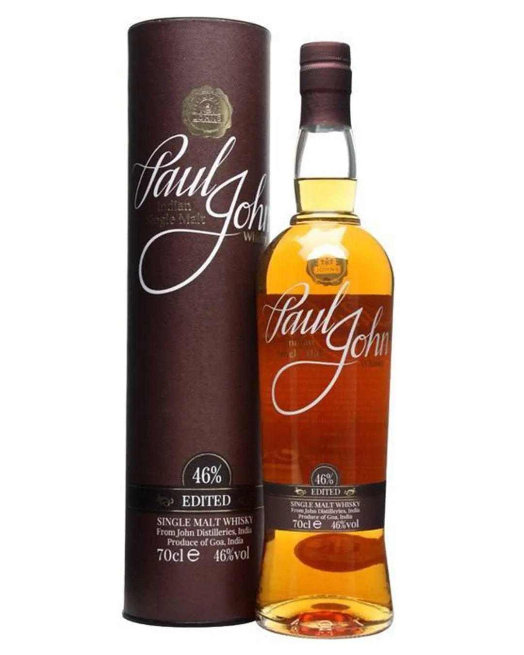 Paul John Edited Indian Single Malt Whiskey, 70 cl Whisky 8904014800675
