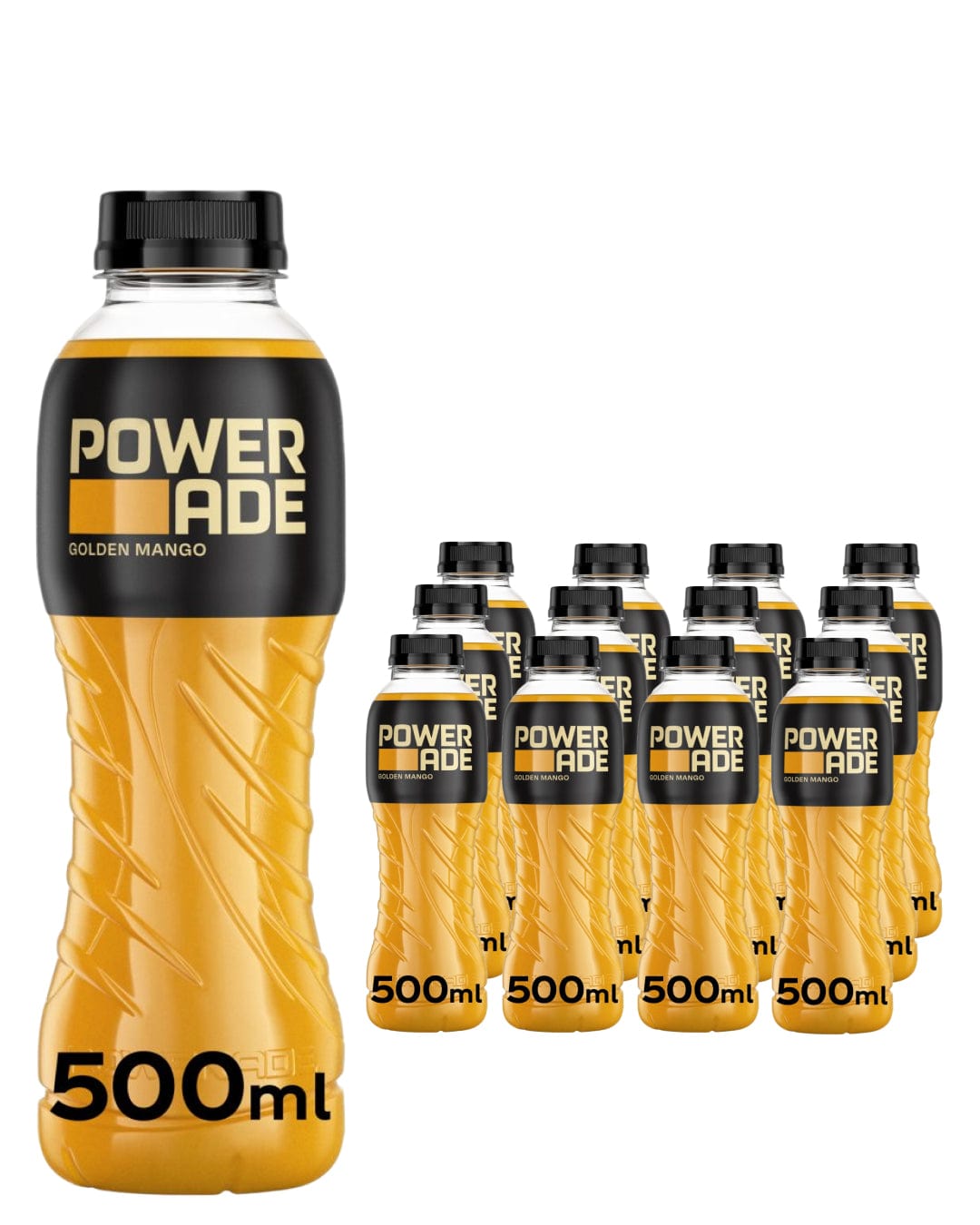 Powerade Golden Mango Sports Drink Multipack, 12 x 500 ml Soft Drinks & Mixers