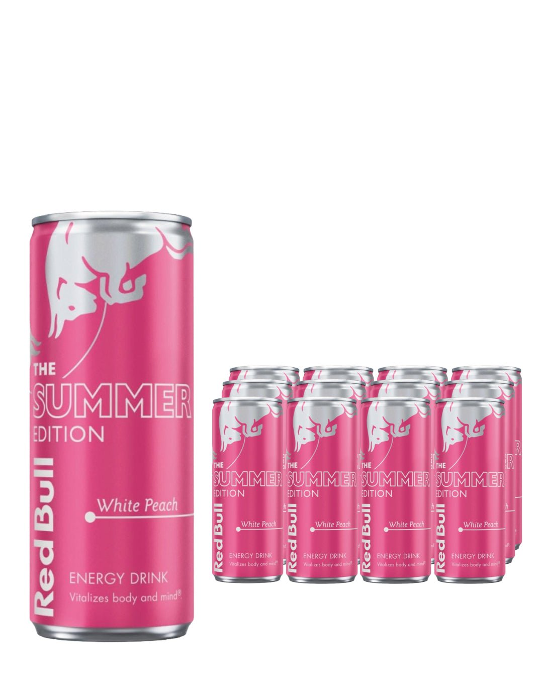 Red Bull Energy Drink Summer Edition White Peach, 12 x 250 ml Spirit