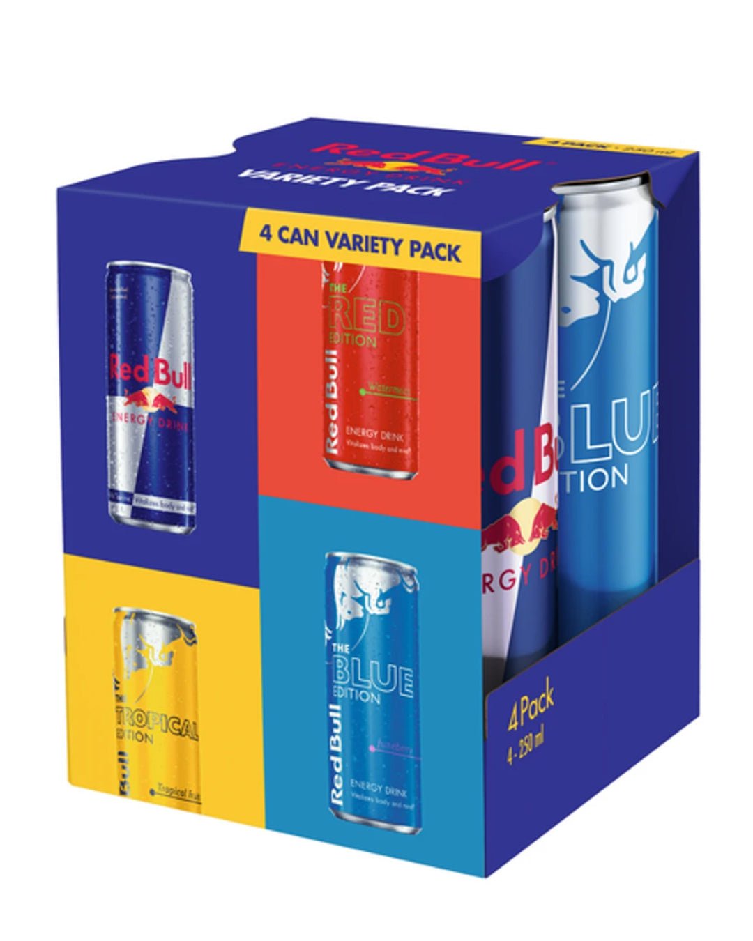 Red Bull Variety Pack, 4 x 250 ml Soft Drinks & Mixers