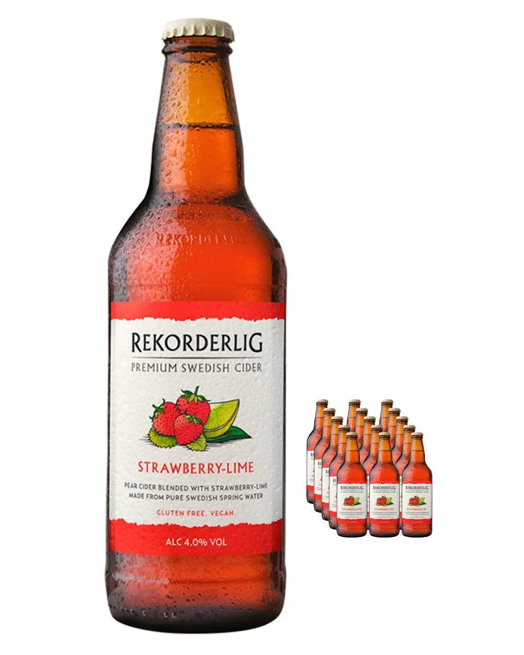 Rekorderlig Strawberry & Lime Cider Multipack, 15 x 500 ml Cider